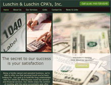Tablet Screenshot of luschinandluschincpas.com
